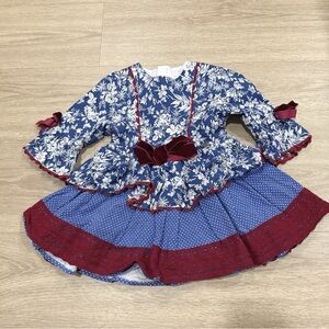 Pettigirl Ribbon Bow vintage Lolita toddler Dress 2T